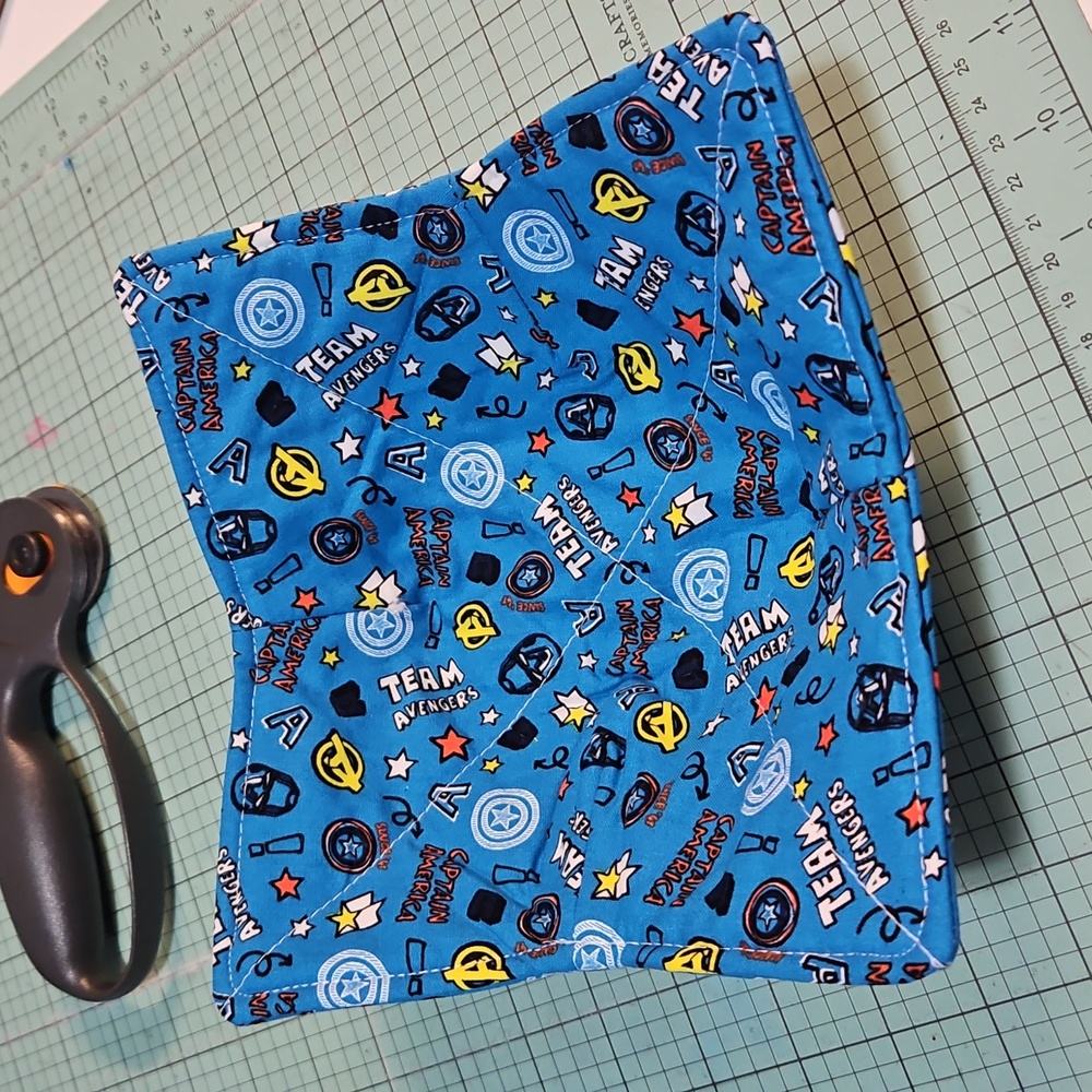 Team Avengers Comics Blue Bowl Cozy Handmade New